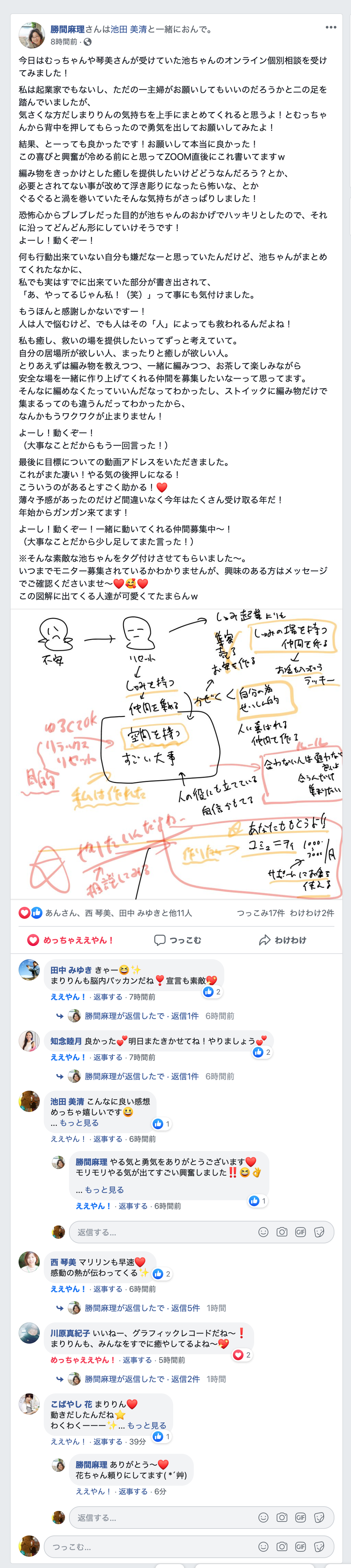 勝間真理さんがFacebookに感想を投稿してくれました！